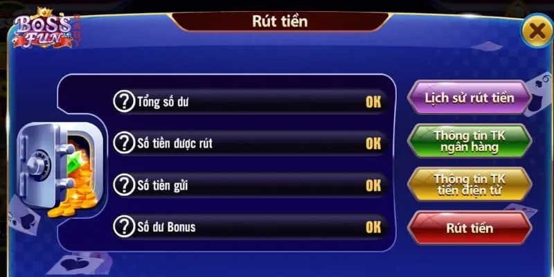 Điều kiện cần đáp ứng của mỗi hội viên khi rút tiền BOSSFUN